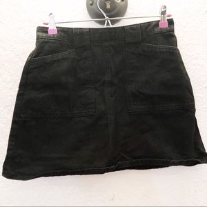 urban outfitters black denim mini skirt
